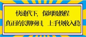 快递代下保姆级教程，真正的长期项目，上手快收入稳【实操+渠道】-大磊资源网