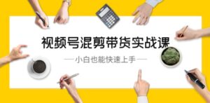视频号-混剪带货实战课，小白也能快速上手-大磊资源网