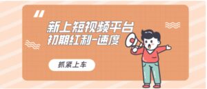 又一个全新短视频平台，疑似巨头之作，新手小白入局初期红利的关键-大磊资源网