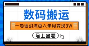 仅靠一句话引流百人变现3万？-大磊资源网