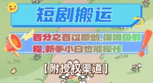 无脑短剧搬运百分之百过原创，保姆级教程【附授权渠道】【揭秘】-大磊资源网