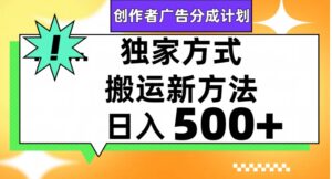 视频号轻松搬运日赚500+-大磊资源网