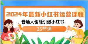 2024年最新小红书运营课程：普通人也能引爆小红书-大磊资源网