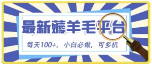小白必撸项目，刷广告撸金最新玩法，零门槛提现，亲测一天最高140-大磊资源网