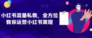 小红书流量私教，全方位教你运营小红书变现-大磊资源网