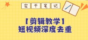 【保姆级教程】短视频搬运深度去重教程-大磊资源网