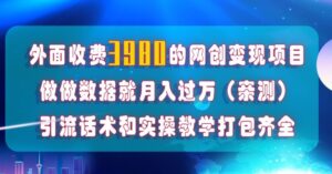 在短视频等全媒体平台做数据流量优化，实测一月1W+，在外至少收费4000+-大磊资源网