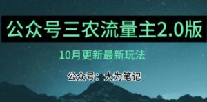 三农流量主项目2.0——精细化选题内容，依然可以月入1-2万-大磊资源网