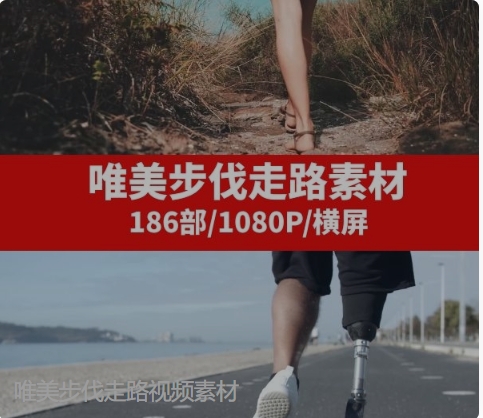 唯美步伐走路视频素材-大磊资源网