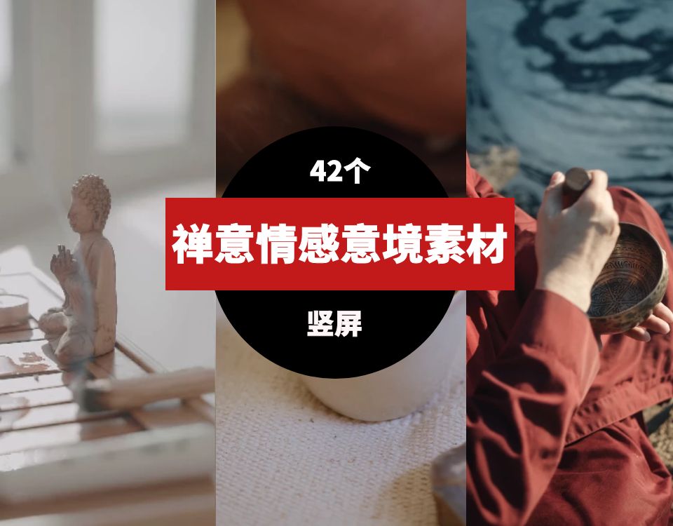 禅意情感意境短视频素材-大磊资源网