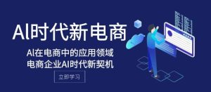 Al-时代新电商，Al在电商中的应用领域，电商企业AI时代新契机-大磊资源网