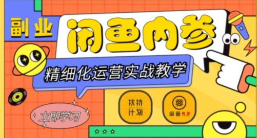 闲鱼精细化运营入门+高阶实战教学，从底层逻辑到轻松变现，多维度玩转闲鱼副业-大磊资源网