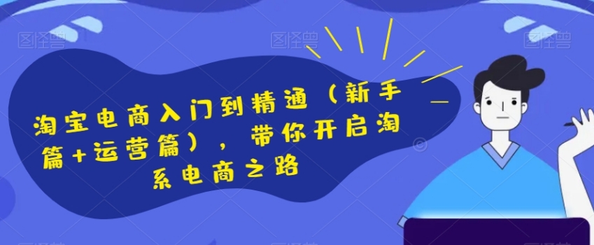 淘宝电商入门到精通，带你开启淘系电商之路-大磊资源网