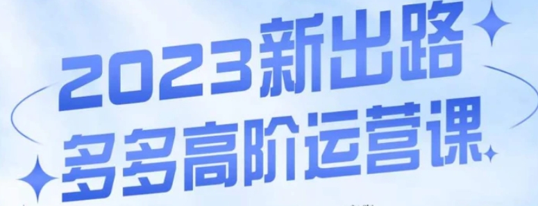 大炮·多多高阶运营课，3大玩法助力打造爆款，实操玩法直接亮出干货-大磊资源网