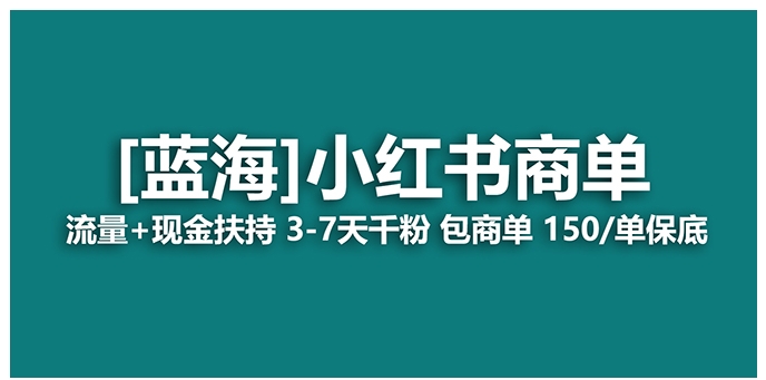 【蓝海项目】小红书商单！长期稳定 7天变现 商单一口价包分配 轻松月入过万-大磊资源网