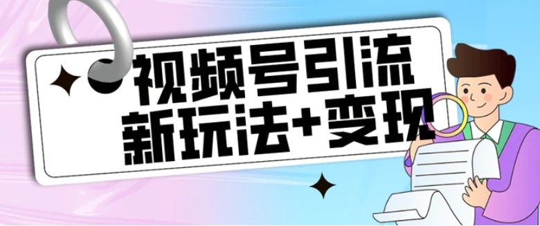 【玩法揭秘】视频号引流新玩法+变现思路，本玩法不限流不封号-大磊资源网