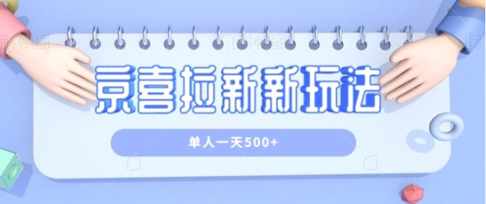 京喜特价拉新新玩法，有台电脑就可以操作，单人一天500+【视频教程】-大磊资源网