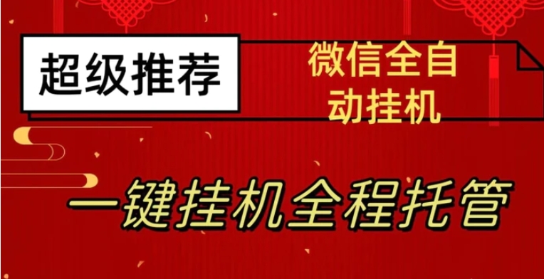 最新微信挂机躺赚项目，每天日入20—50，微信越多收入越多【揭秘】-大磊资源网