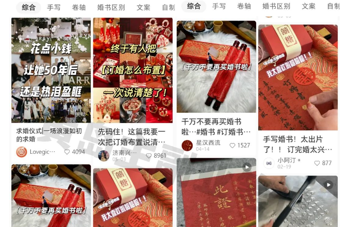 小红书AI订婚书变现副业项目，视频版一条龙-大磊资源网