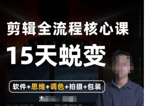 【全能剪辑高手训练营】剪辑+思维+调色+拍摄+包装-大磊资源网
