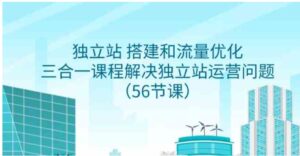 （9156期）独立站搭建和流量优化，三合一课程解决独立站运营问题（56节课）-大磊资源网