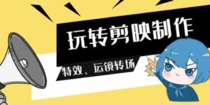 （9411期）玩转剪映制作，特效、运镜转场（113节视频）-大磊资源网