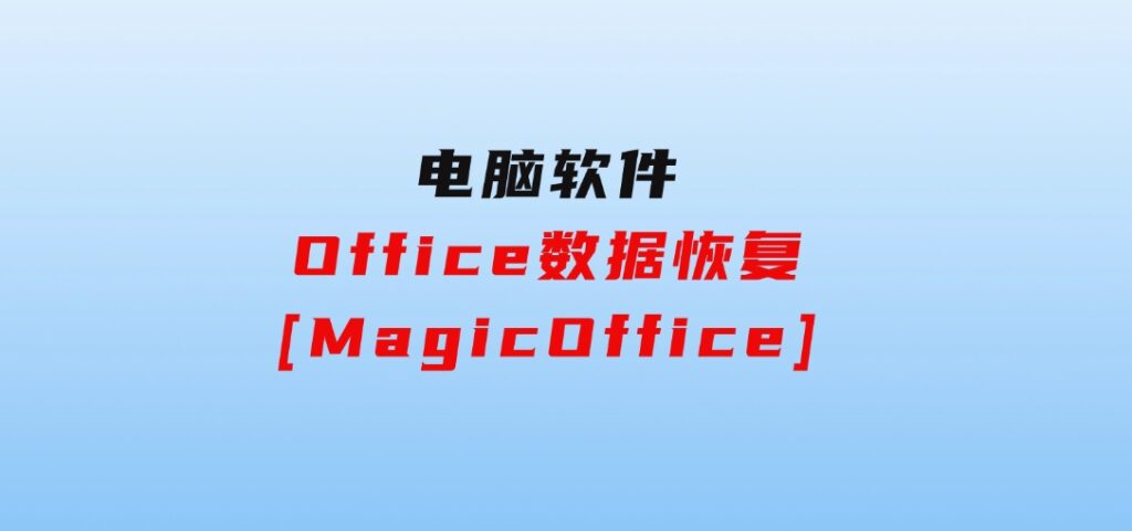 Office数据恢复[MagicOffice]-大磊资源网