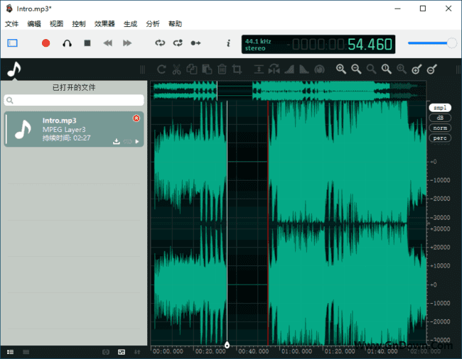 ocenaudio(录音和音频编辑软件)v3.14.9多语便携版-大磊资源网