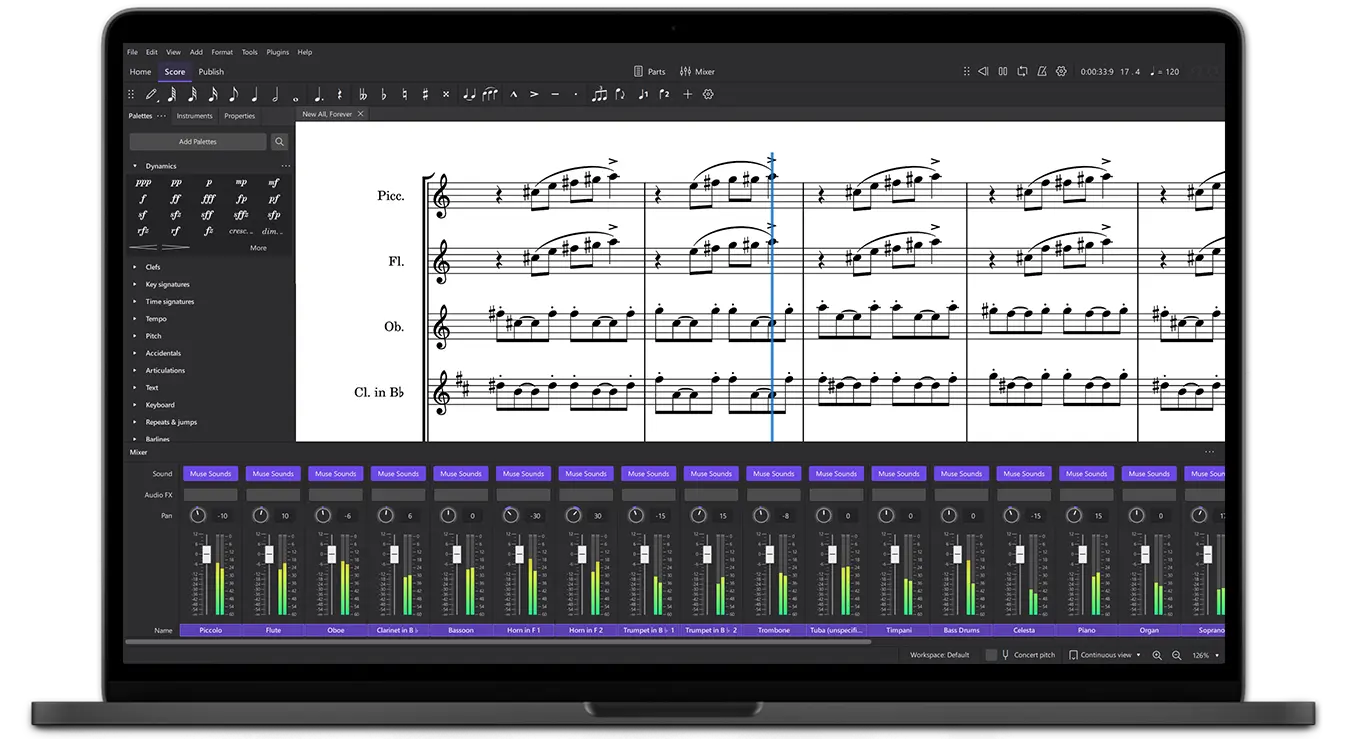 线谱打谱软件MuseScorev4.4.0中文多语免费版-大磊资源网