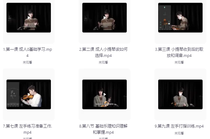 0基础小提琴保姆级教学-大磊资源网