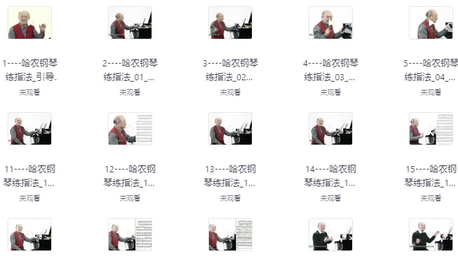 哈农钢琴练指法-大磊资源网