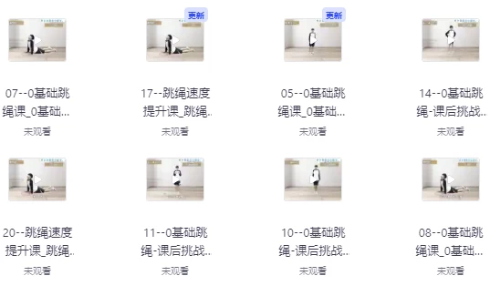 教你0基础跳绳+提速跳绳课-大磊资源网