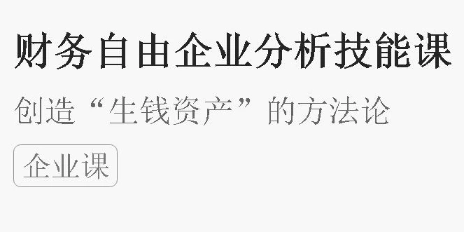 财务自由财企分析技能课-大磊资源网