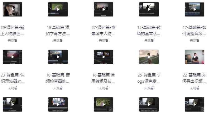 FCPX剪辑课-大磊资源网