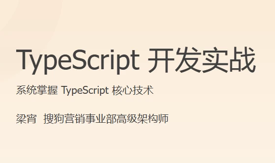 TypeScript开发实战-大磊资源网