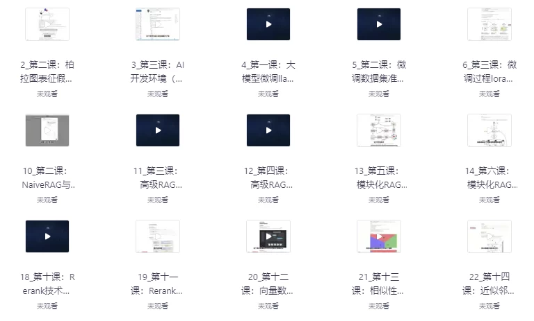 AI大模型应用开发模型训练-大磊资源网