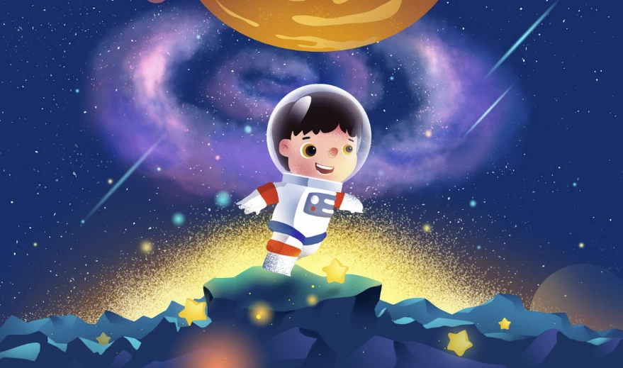 少年得到《给孩子的太空探秘课》-大磊资源网