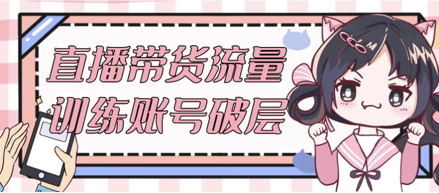 直播带货流量训练账号破层-大磊资源网