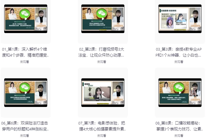 黄盈视频号涨粉变现训练营-大磊资源网