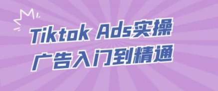 TiktokAds实操广告入门到精通-大磊资源网