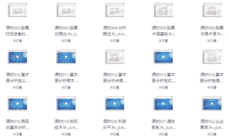 零基础炒股入门视频教程-大磊资源网