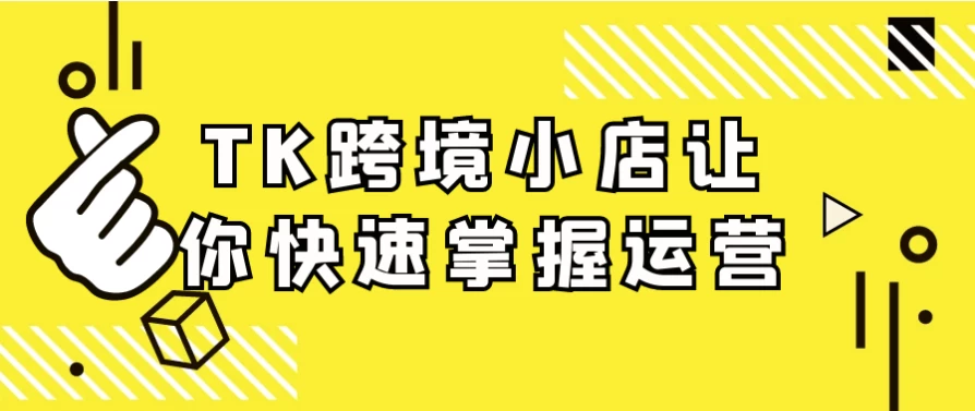 TK跨境小店让你快速掌握运营-大磊资源网