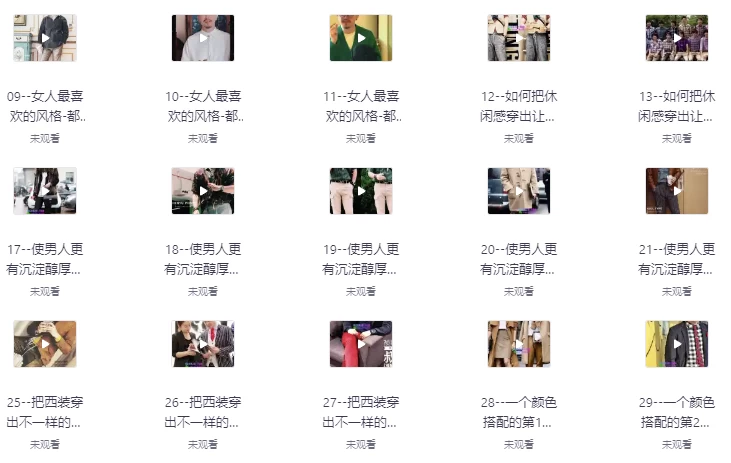 16堂男士变男神穿搭形象课-大磊资源网