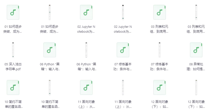 景霄Python核心技术与实战系统提升你的Python能力-大磊资源网