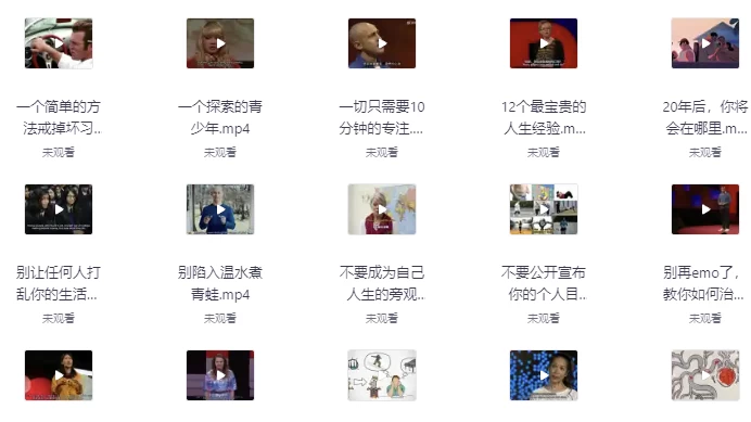 TED演讲课程视频、原文（带注释）2010-2020年大合集-大磊资源网
