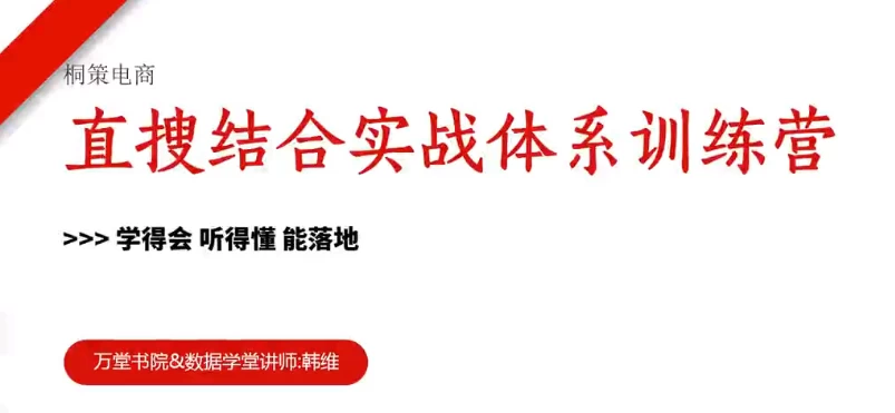 淘系全链路盈利增长闭环进阶营-大磊资源网