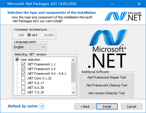 Microsoft.NetPackagesAIO(.NET合集包)v11.03.25-大磊资源网