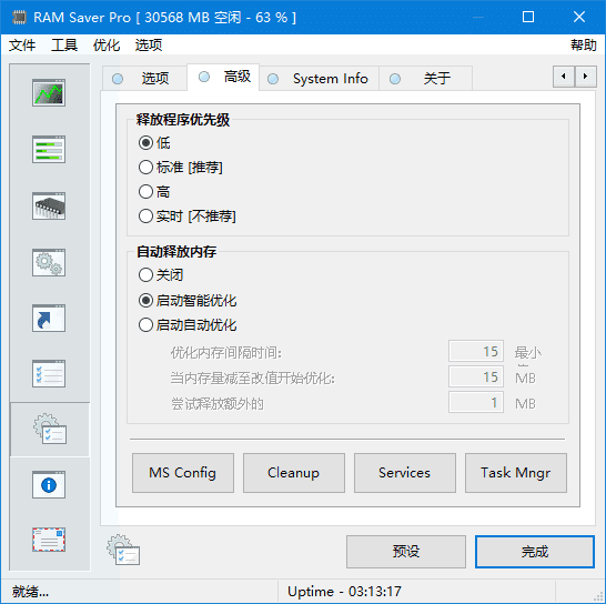RAMSaver(优化内存软件)Prov25.3.1多语便携版-大磊资源网