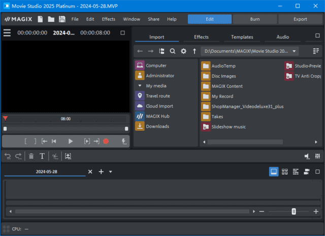 MAGIXMovieStudioPlatinum2025(视频编辑软件)v24.0.1.239-大磊资源网
