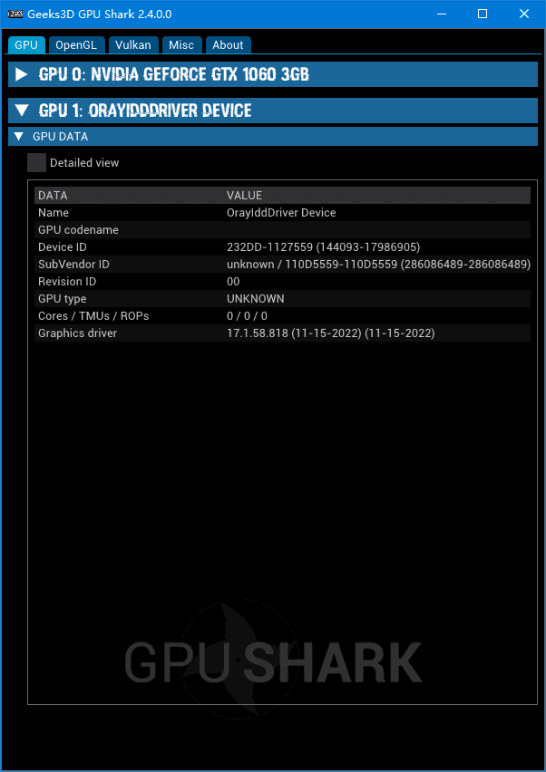 GPUShark(显卡GPU监视工具)v2.6.0.0绿色版-大磊资源网